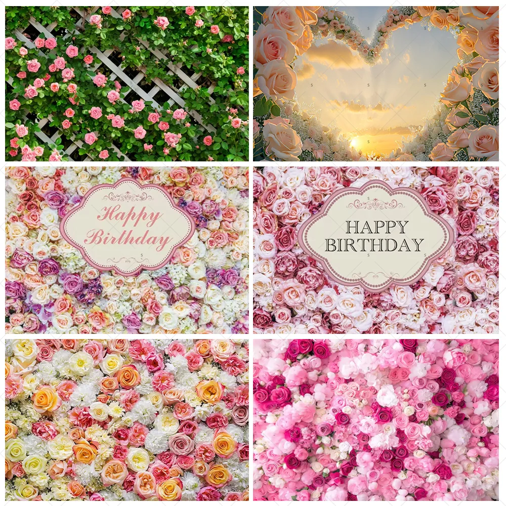 Rose Pink Floral Photography Backdrop Supplies Flower Wall Wedding Birthday Party Decorations Bridal Marriage Background Banner 
Rose Pink Floral Photography Backdrop Supplies Flower Wall Wedding Birthday Party Decorations Bridal Marriage Background Banner