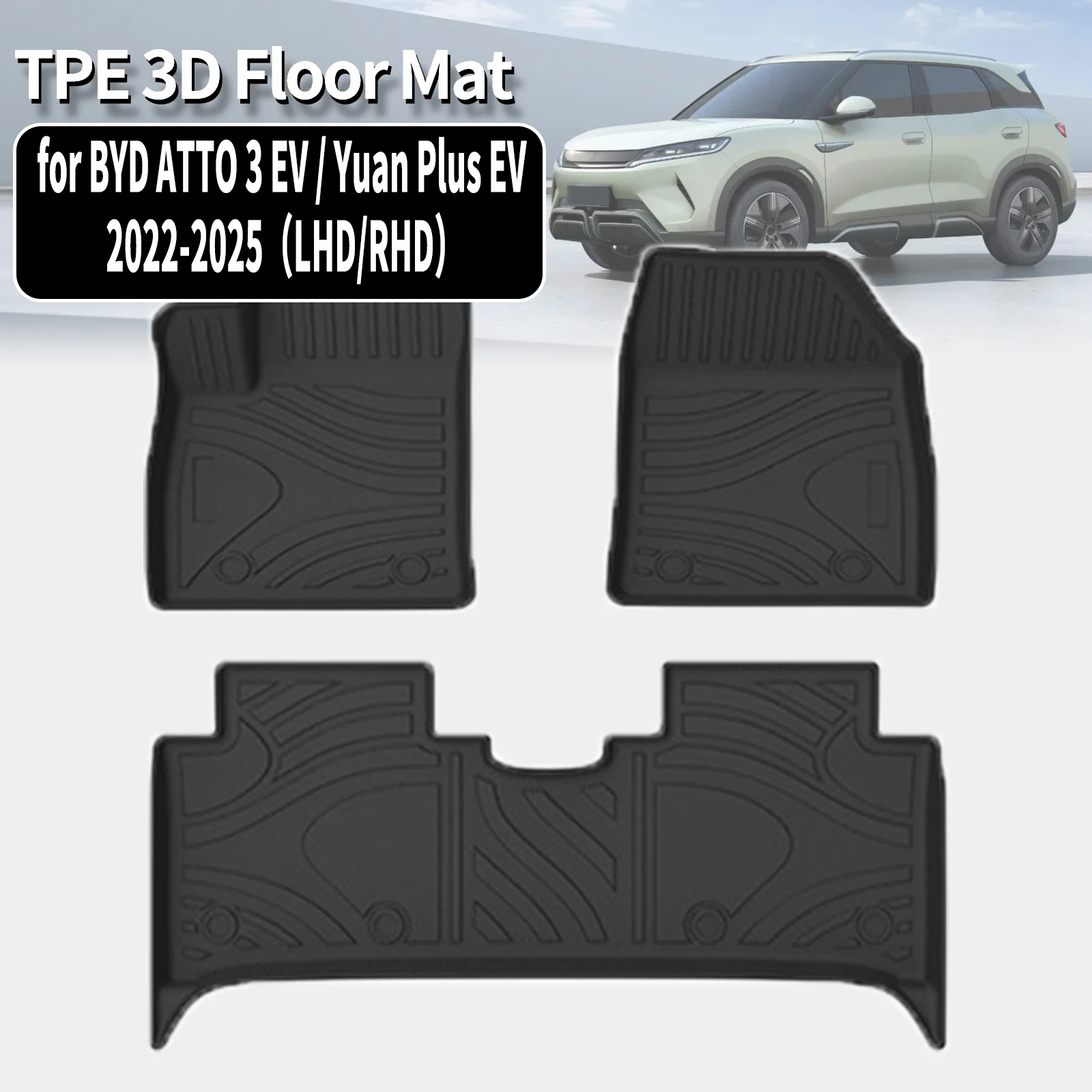 for BYD ATTO 3 Yuan Plus EV 2023 2024 2025 TPE Floor Mat & Trunk Pad Waterproof Non-Slip Easy Clean Car Accessories
for BYD ATTO 3 Yuan Plus EV 2023 2024 2025 TPE Floor Mat & Trunk Pad Waterproof Non-Slip Easy Clean Car Accessories