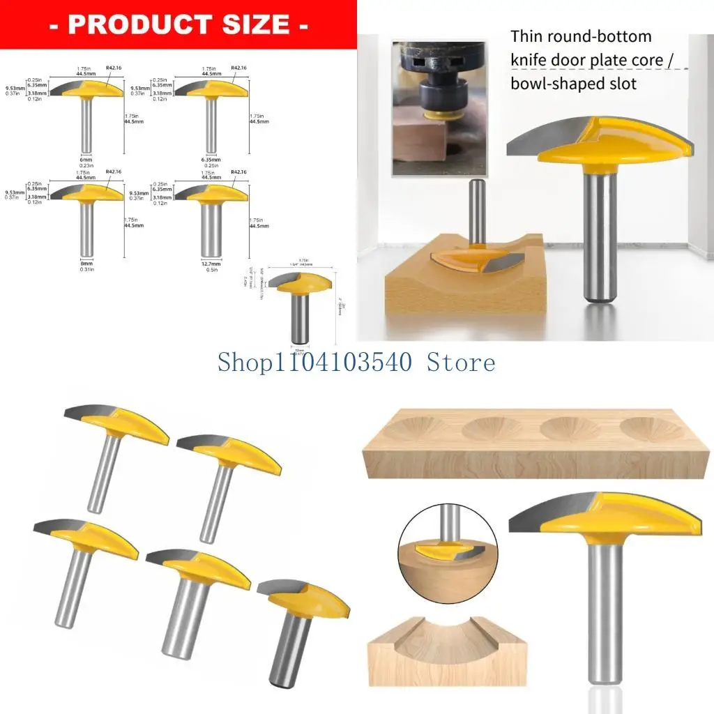 02DC Bowl Grooved Router Bits Set Metal Round Bottom Cutter 6/8Mm 1/4 1/2Inch Shank Trays Cabinet Door Crafts
02DC Bowl Grooved Router Bits Set Metal Round Bottom Cutter 6/8Mm 1/4 1/2Inch Shank Trays Cabinet Door Crafts