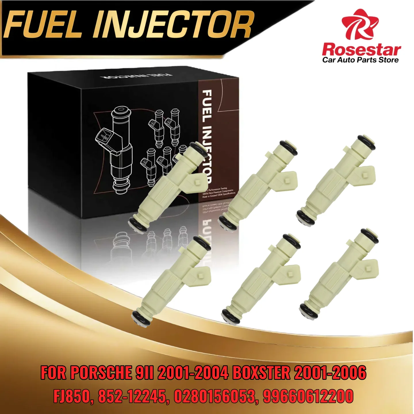 6x Fuel Injector for Porsche 911 Boxster 2001 2006 2 7L 3 2L 3 6L 0280156053
6x Fuel Injector for Porsche 911 Boxster 2001 2006 2 7L 3 2L 3 6L 0280156053