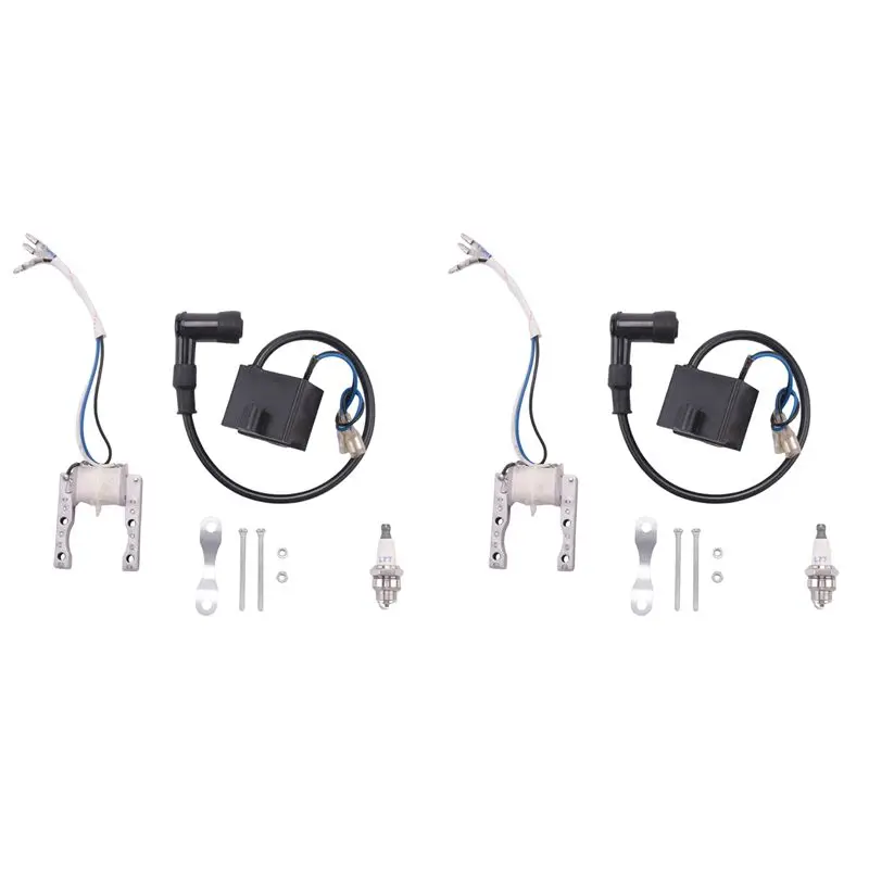 2X Engine CDI Ignition Coil Magneto Stator Coil Spark Plug Kit For 2 Stroke 49Cc 50Cc 60Cc 80Cc Motor Bike Bicycle-N30R
2X Engine CDI Ignition Coil Magneto Stator Coil Spark Plug Kit For 2 Stroke 49Cc 50Cc 60Cc 80Cc Motor Bike Bicycle-N30R