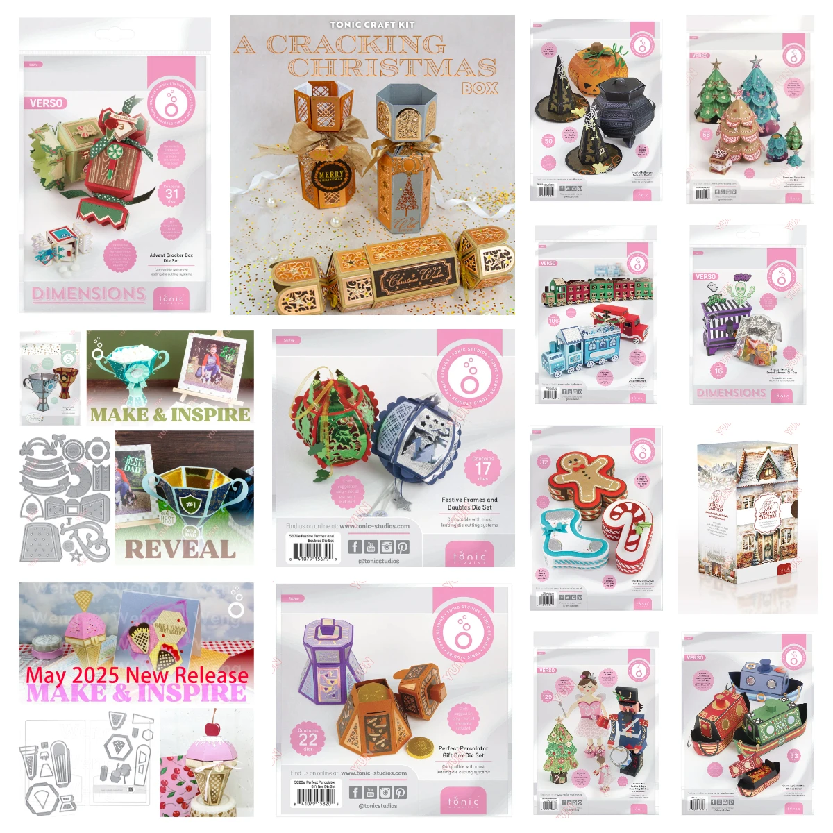 Tonic New 2025 Release Halloween Die Set Christmas Gift Box Metal Cutting Dies DIY Scrapbook Embossing Template Handmade Molds
Tonic New 2025 Release Halloween Die Set Christmas Gift Box Metal Cutting Dies DIY Scrapbook Embossing Template Handmade Molds
