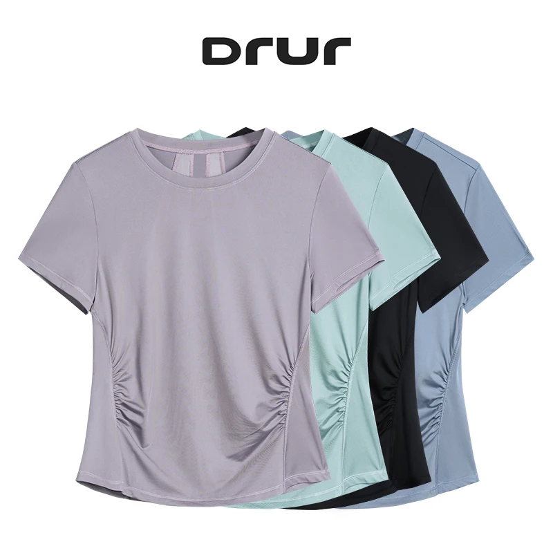 Топы для йоги DRUR, женские спортивные рубашки с короткими рукавами, быстросохнущие дышащие плиссированные топы для тренировок, женская спортивная одежда, одежда для спортзала, новинка 2023 года
Топы для йоги DRUR, женские спортивные рубашки с короткими рукавами, быстросохнущие дышащие плиссированные топы для тренировок, женская спортивная одежда, одежда для спортзала, новинка 2023 года