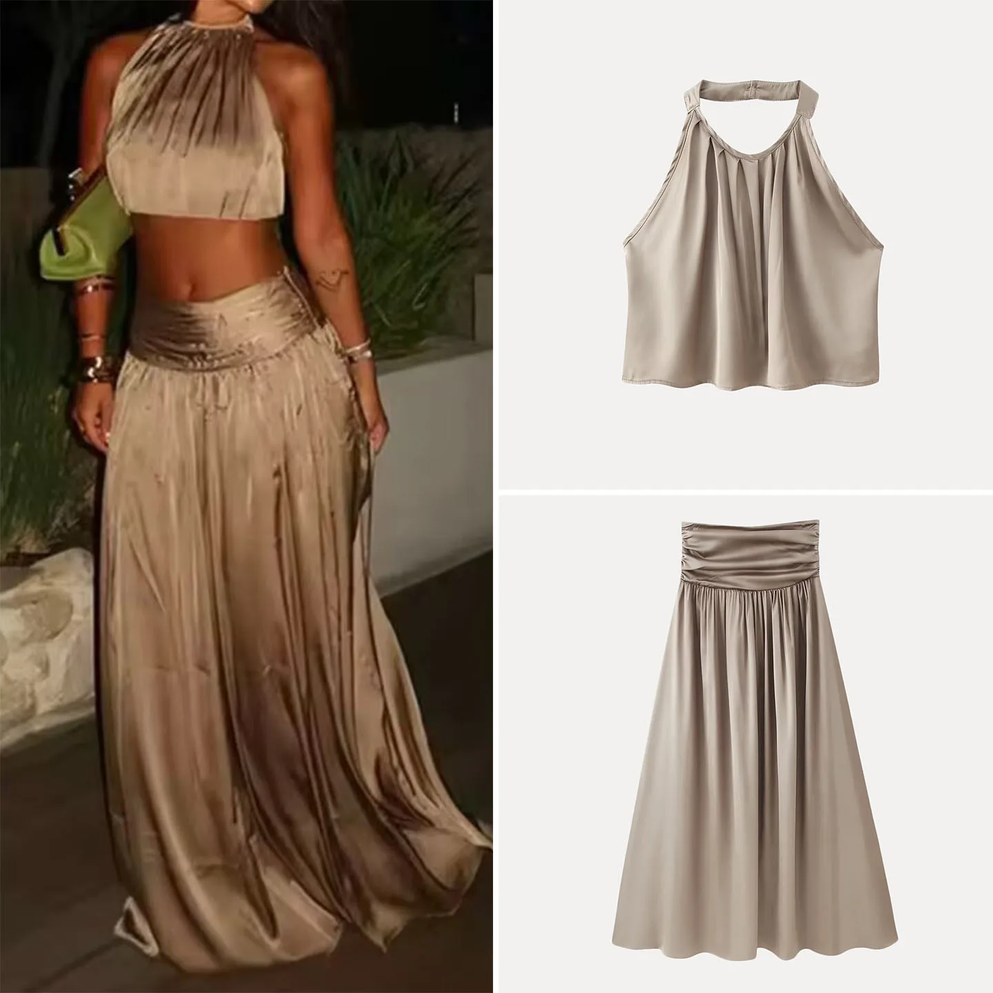 Faionable Belted Bal Top High Waist A-Line Long Skirt Set Women's Spring 2026 New Arrival Ele Casual Outfit
Faionable Belted Bal Top High Waist A-Line Long Skirt Set Women's Spring 2026 New Arrival Ele Casual Outfit