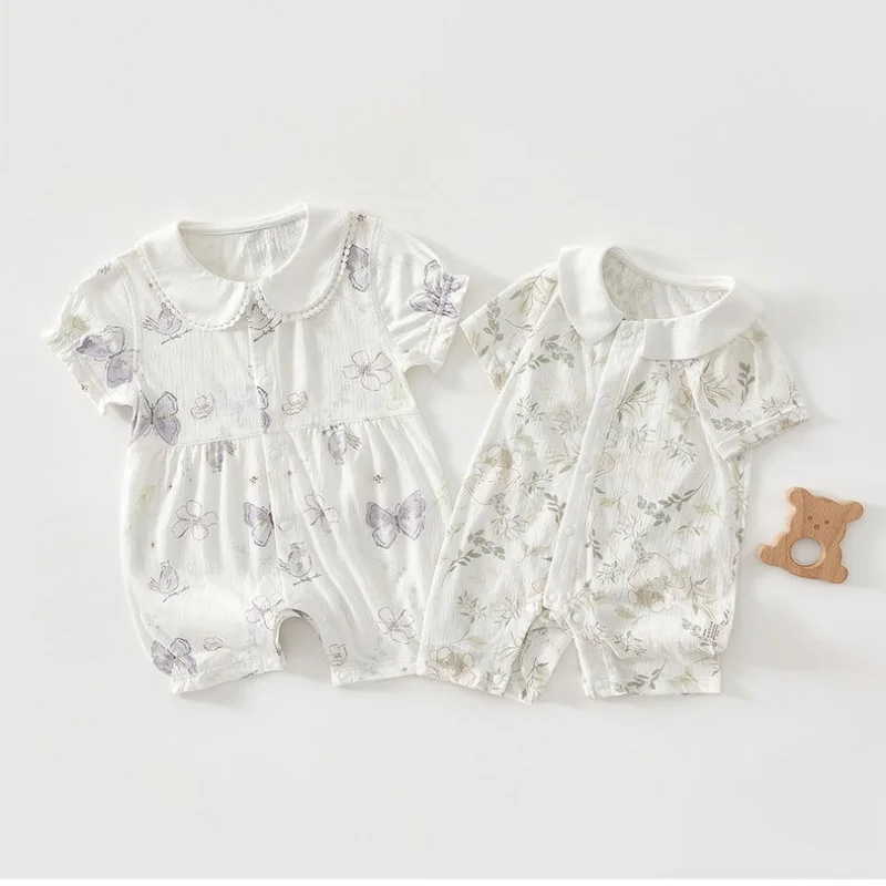 2026 Soft Baby Girl Romper Summer Short Sleeve 0-2Y Newborn Infant Jumpsuit Print Casual Toddler Homewear Cute Kids Outfit
2026 Soft Baby Girl Romper Summer Short Sleeve 0-2Y Newborn Infant Jumpsuit Print Casual Toddler Homewear Cute Kids Outfit