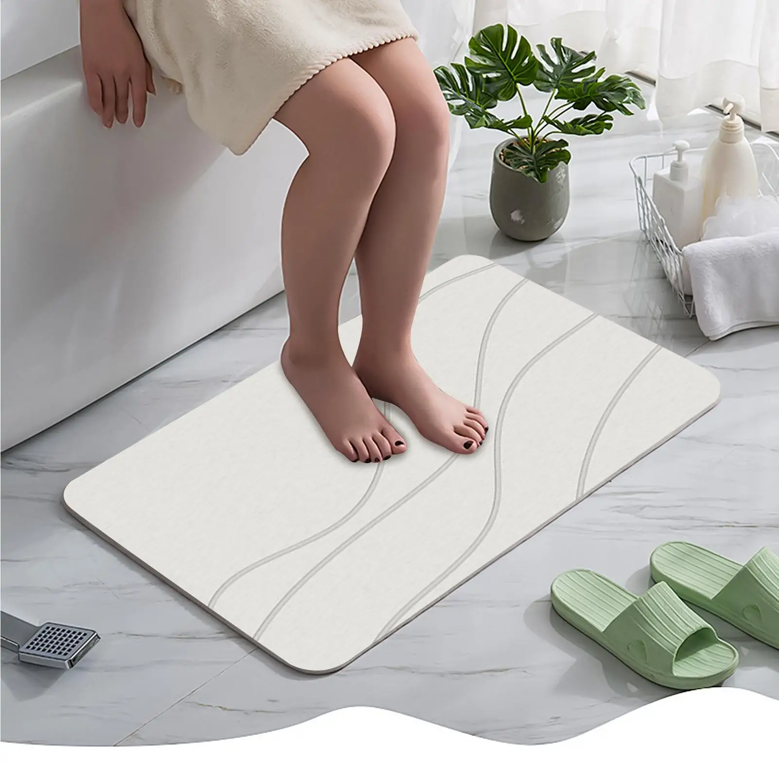Bathroom Floor Mat 40x60cm Quick Dry Diatomite Rug Absorbent Floor Mat For Home Apartment Farmhouse Bathroom Toilet Restroom
Bathroom Floor Mat 40x60cm Quick Dry Diatomite Rug Absorbent Floor Mat For Home Apartment Farmhouse Bathroom Toilet Restroom