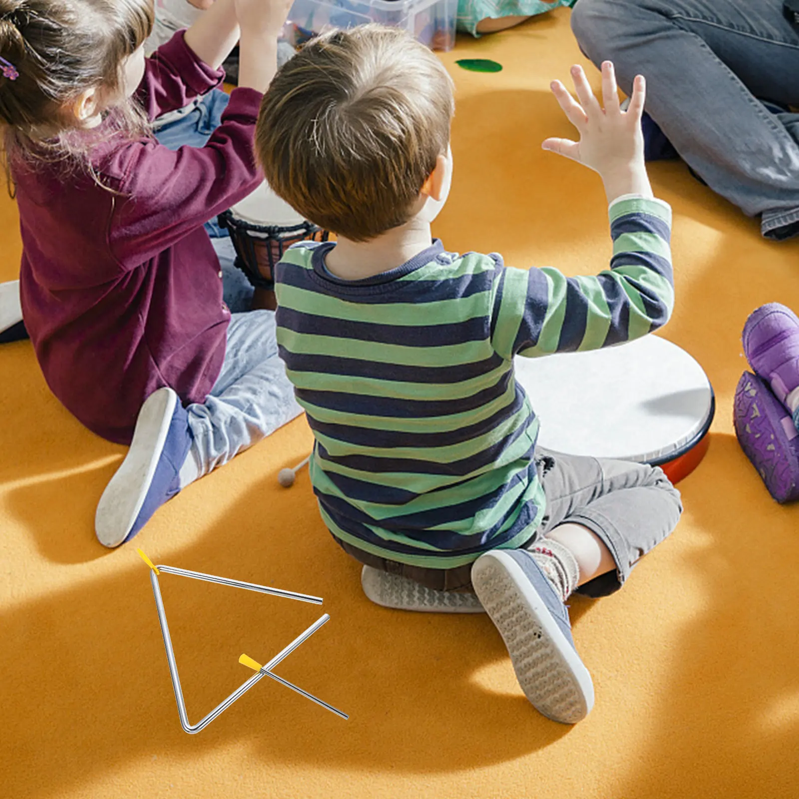 Space-Saving Metal Music Triangle Kinder Music Instrument Teaching Tool Fun Educational Toy
Space-Saving Metal Music Triangle Kinder Music Instrument Teaching Tool Fun Educational Toy
