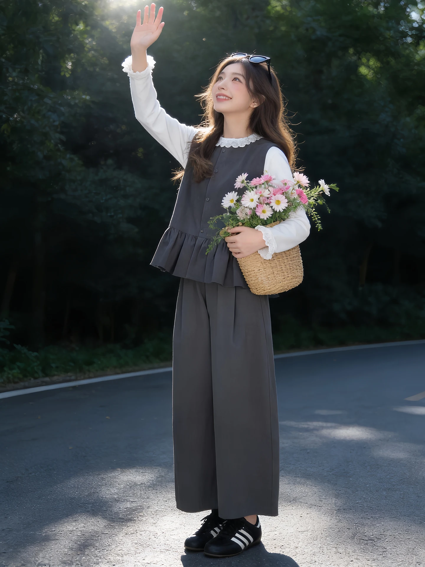 Retro Lace Trim Women's Vest Spring Autumn Layering Elegant Base Shirt Slimming Casual Pants Three Piece Set Trendy
Retro Lace Trim Women's Vest Spring Autumn Layering Elegant Base Shirt Slimming Casual Pants Three Piece Set Trendy