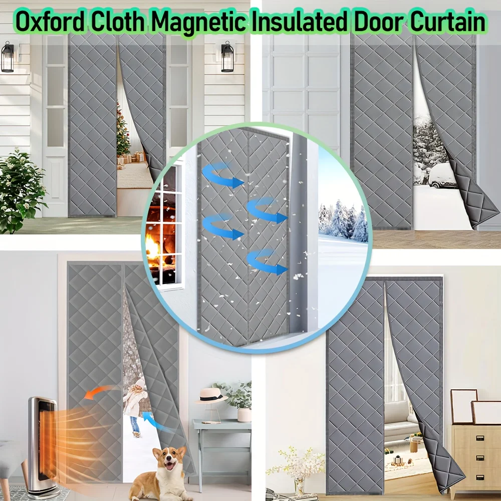 Magnetic Thermal Door Curtain Gray Energy Saving Bedroom Winter Windproof No Drill Easy Install Privacy
Magnetic Thermal Door Curtain Gray Energy Saving Bedroom Winter Windproof No Drill Easy Install Privacy