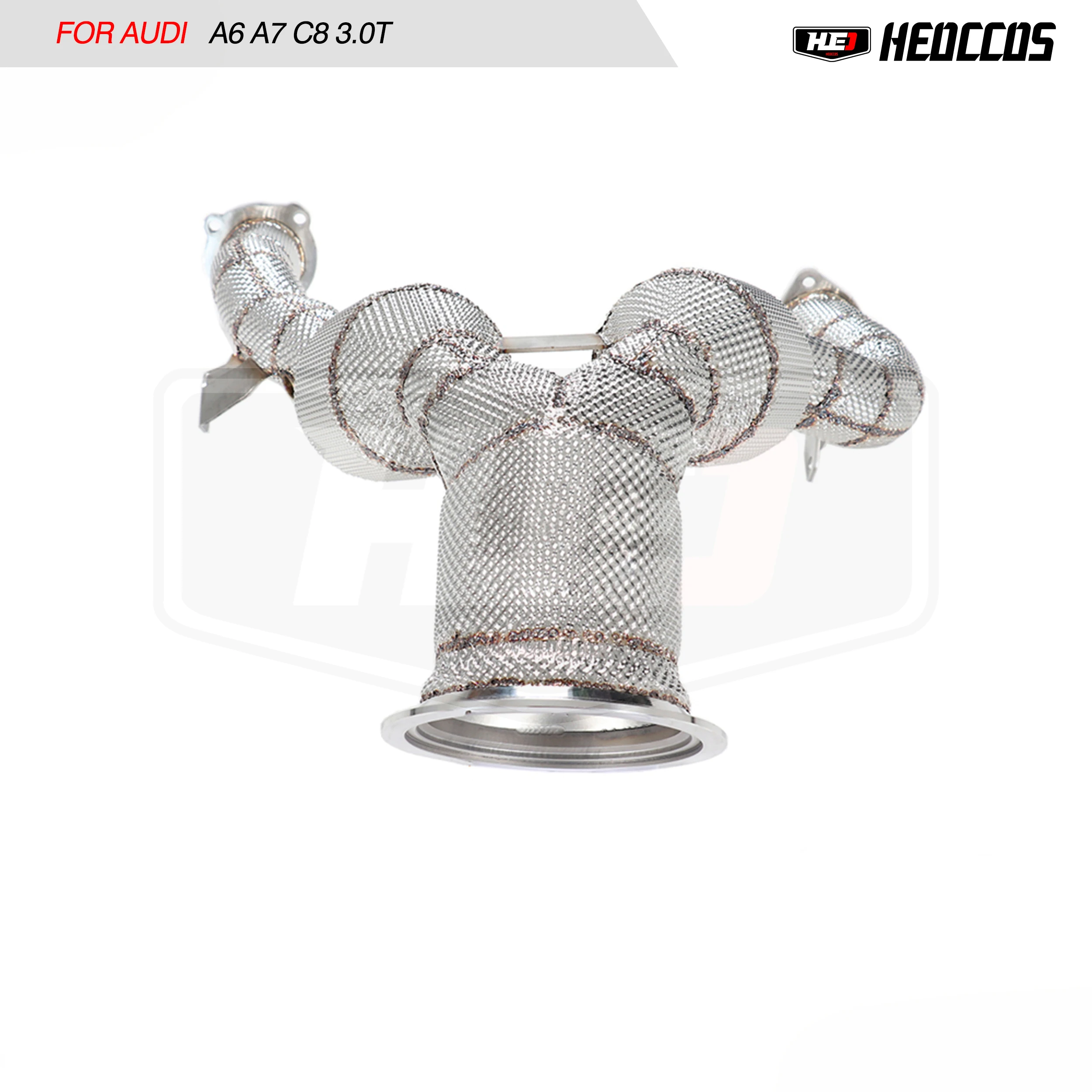 HEO high flow catted downpipe stainless steel For AUDI A6 c8 A7 3.0T 2019 Exhaust catalyst downpipe without cat pipe
HEO high flow catted downpipe stainless steel For AUDI A6 c8 A7 3.0T 2019 Exhaust catalyst downpipe without cat pipe