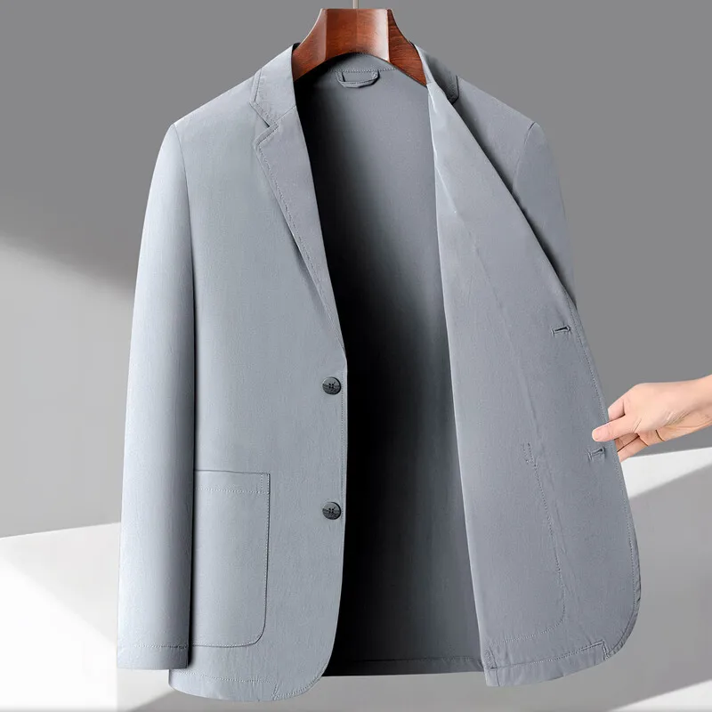 Casual Sunscreen Blazers Men Lightweight Solid Fashion Suit Coat Thin Male Business Single Breasted Blazer Outwear
Casual Sunscreen Blazers Men Lightweight Solid Fashion Suit Coat Thin Male Business Single Breasted Blazer Outwear