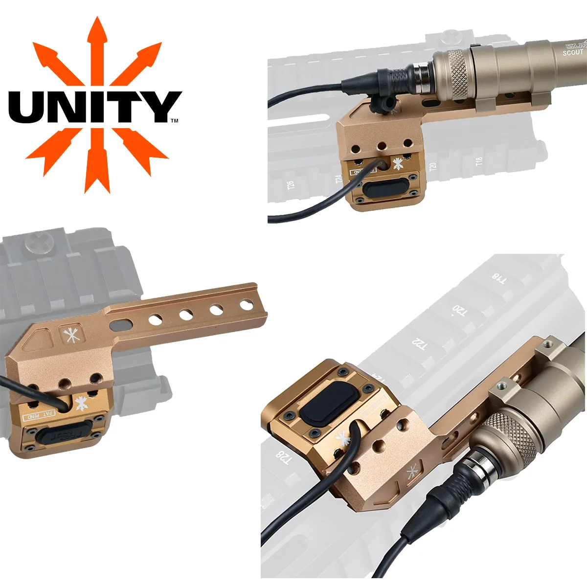 UNITY Tactical Remote Pressure Modbutton Switch SF Plug With Side Extension Bracket For Surefire M300 M600 Weapons Gun Light
UNITY Tactical Remote Pressure Modbutton Switch SF Plug With Side Extension Bracket For Surefire M300 M600 Weapons Gun Light