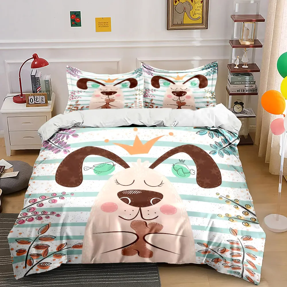 Dog-Themed Decorative Set - Home Soft Comfortable Duvet Cover Bedding Set Included 1*Duvet Cover & 2*Pillowcases, gift
Dog-Themed Decorative Set - Home Soft Comfortable Duvet Cover Bedding Set Included 1*Duvet Cover & 2*Pillowcases, gift