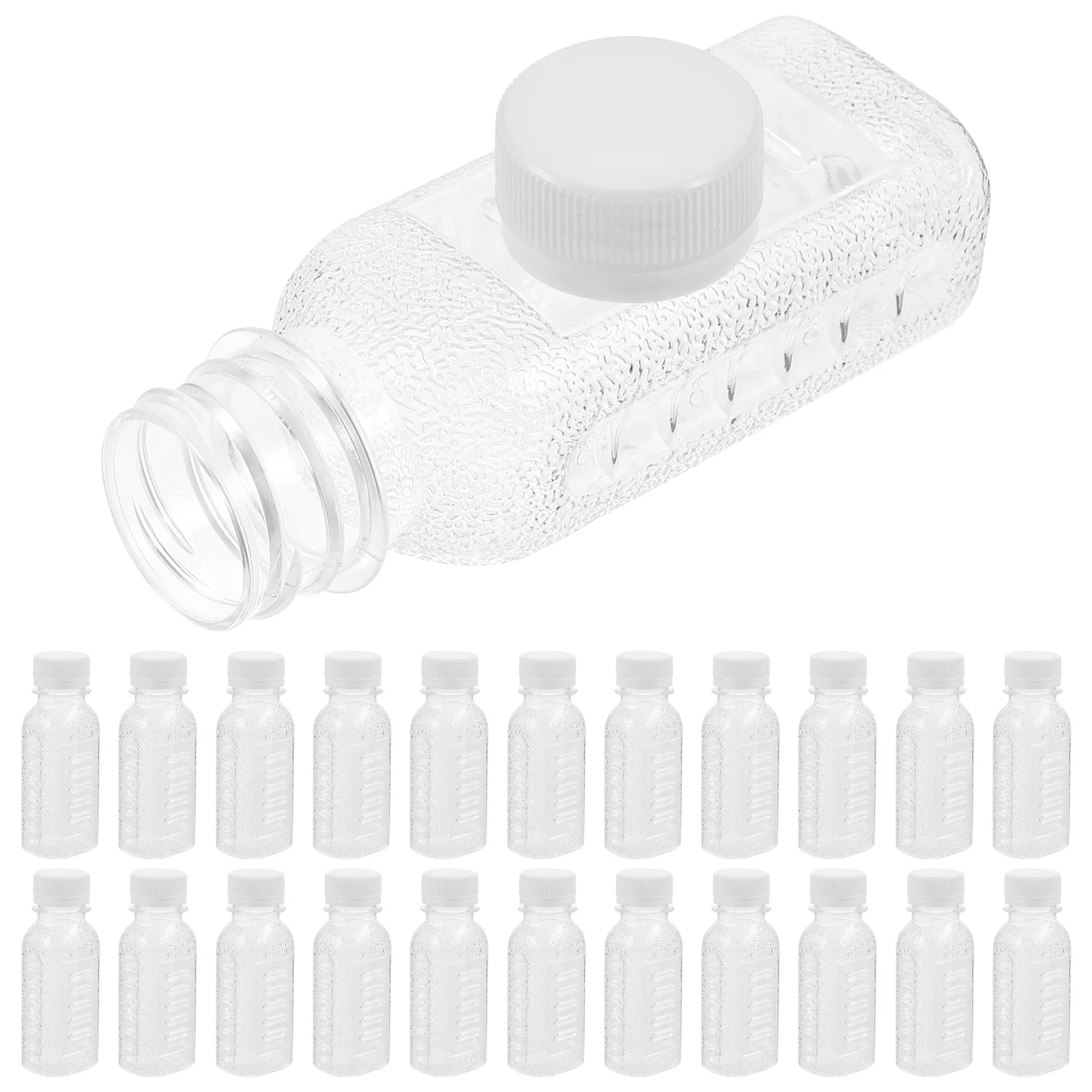30pcs Sandblasted Milk Bottles 100ml PET Reusable Sealed Lid Drink Accessories Clear Portable Kitchen Bar Juicing Travel Outdoor
30pcs Sandblasted Milk Bottles 100ml PET Reusable Sealed Lid Drink Accessories Clear Portable Kitchen Bar Juicing Travel Outdoor