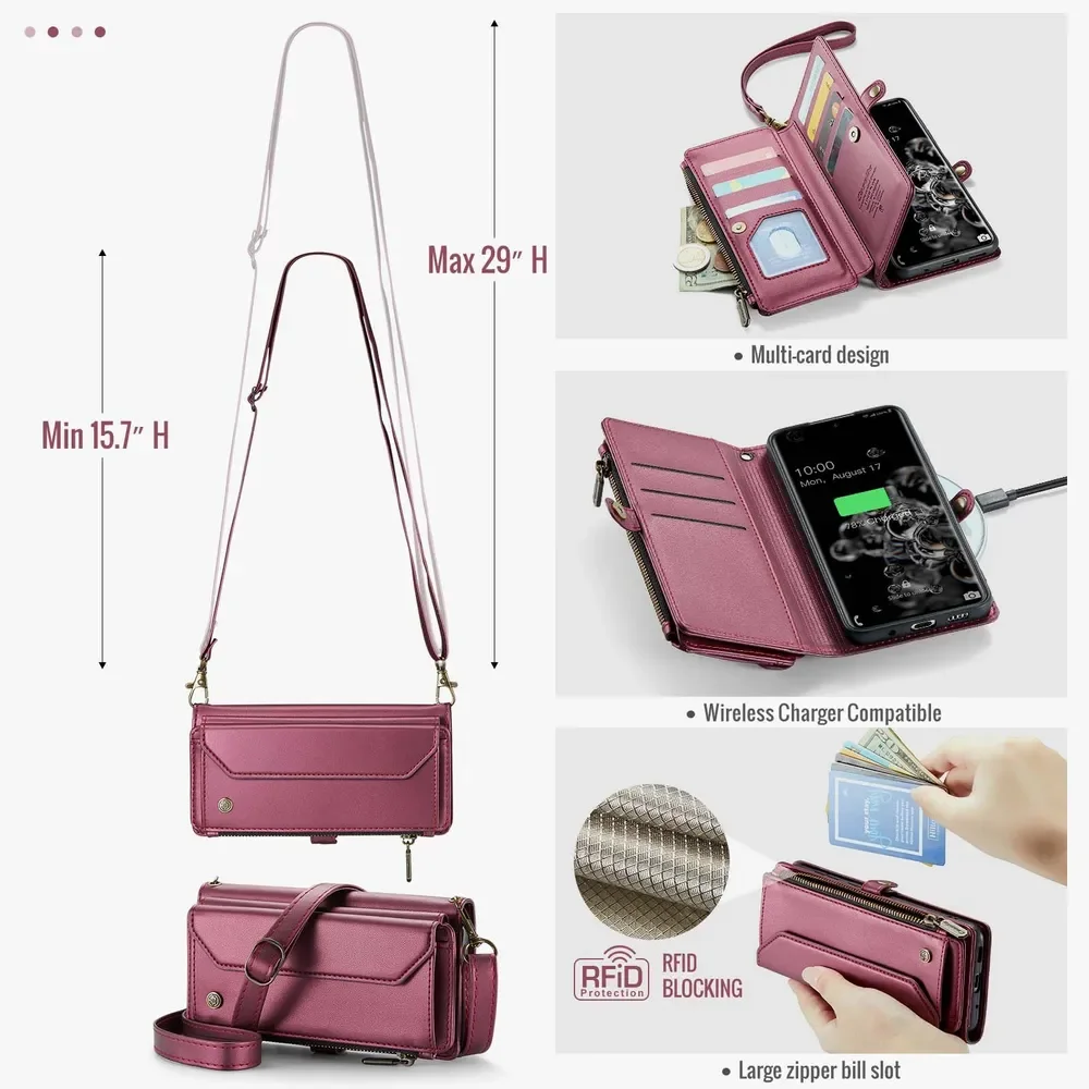 Shockproof Card Slot Phone Wallet Case for Samsung Galaxy S20 Ultra Stylish Appearance Luxury Crossbody Phone Cover coque
Shockproof Card Slot Phone Wallet Case for Samsung Galaxy S20 Ultra Stylish Appearance Luxury Crossbody Phone Cover coque