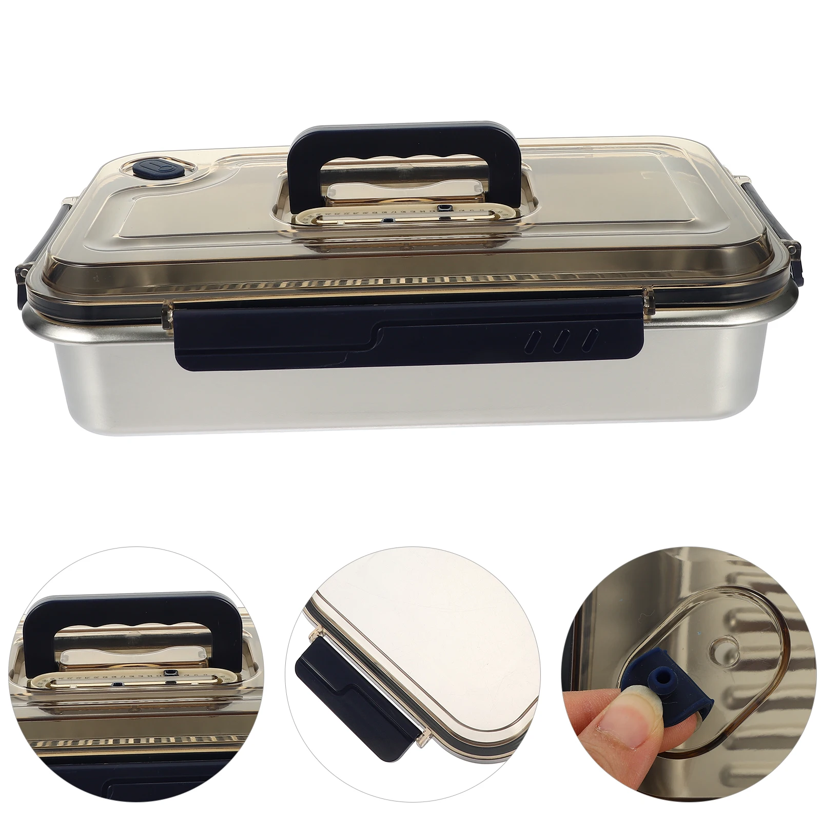 Stainless Steel Food Container 2400ml Portable Lunch Box Date Lid Kitchen Fridge Stackable Fruit Vegetable Snack Storage Case 
Stainless Steel Food Container 2400ml Portable Lunch Box Date Lid Kitchen Fridge Stackable Fruit Vegetable Snack Storage Case