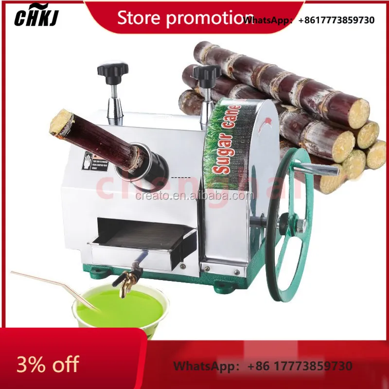 CHKJ-2025NEWStainless Steel Manual Sugar Cane Juicer Machine
CHKJ-2025NEWStainless Steel Manual Sugar Cane Juicer Machine