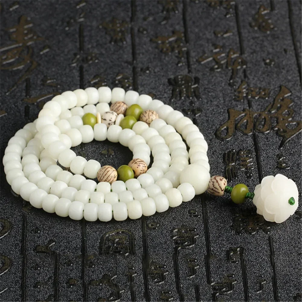 Original Design Natural White Bodhi Root Beads Bracelet 108 Lotus Mala for Women Yoga Meditation Balancing Jewelry Gift Her
Original Design Natural White Bodhi Root Beads Bracelet 108 Lotus Mala for Women Yoga Meditation Balancing Jewelry Gift Her