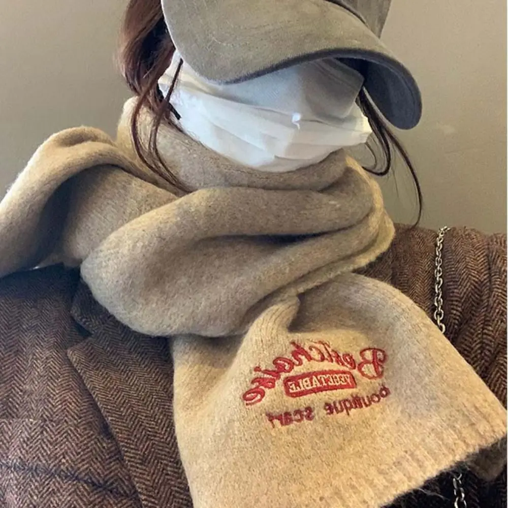 Warm Wrap Women Scarf Apparel Accessories Letter Embroidery Korean Style Scarf Cashmere Sweater Tops Autumn Winter Shawl Scarf
Warm Wrap Women Scarf Apparel Accessories Letter Embroidery Korean Style Scarf Cashmere Sweater Tops Autumn Winter Shawl Scarf