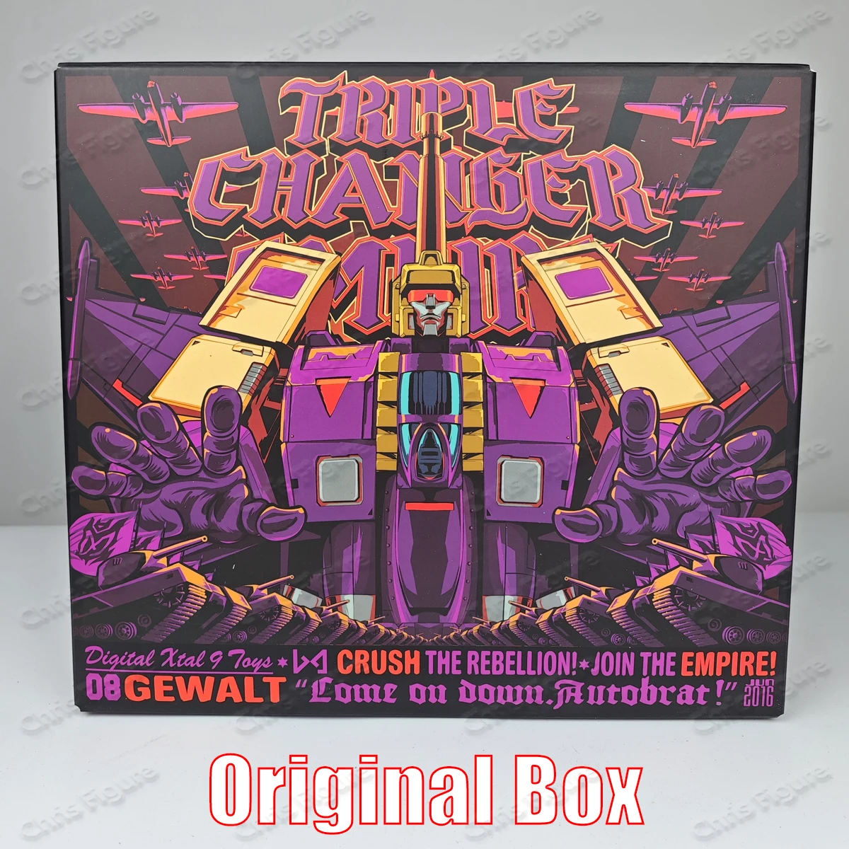 DX9 Transformation D08 25cm Bliztwing Lightning Gewalt Three-transformation Aircraft Tank Animation G1 Action Doll Model Robot
DX9 Transformation D08 25cm Bliztwing Lightning Gewalt Three-transformation Aircraft Tank Animation G1 Action Doll Model Robot