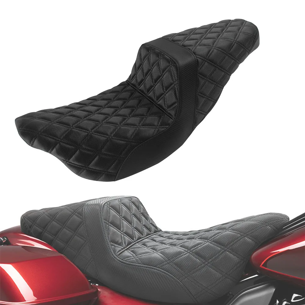 Black Extended Two-Up Front Rear Seat Motorcycle Replacement Parts For Harley Touring Road King FLTRXS Electra Glide CVO 08-2023
Black Extended Two-Up Front Rear Seat Motorcycle Replacement Parts For Harley Touring Road King FLTRXS Electra Glide CVO 08-2023