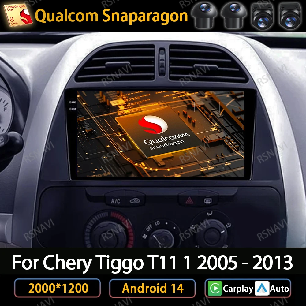 Автомобильная Беспроводная мультимедийная система Carplay для Chery Tiggo T11 2005 2006 2007-2013, Android 14, GPS-навигация, Wi-Fi
Автомобильная Беспроводная мультимедийная система Carplay для Chery Tiggo T11 2005 2006 2007-2013, Android 14, GPS-навигация, Wi-Fi