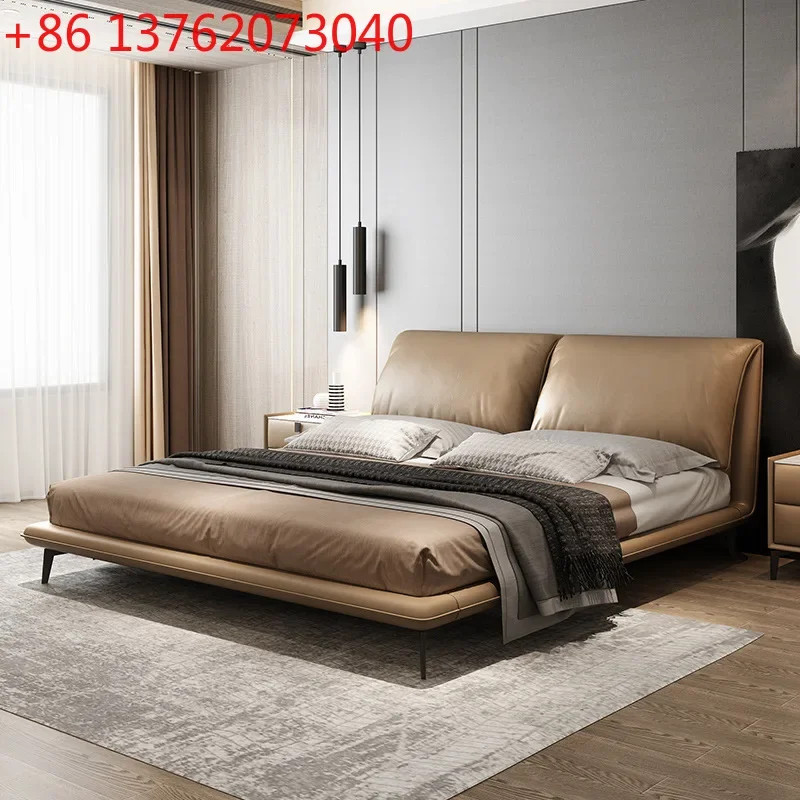Italian minimalist leather bed New modern simple Nordic double bed
Italian minimalist leather bed New modern simple Nordic double bed