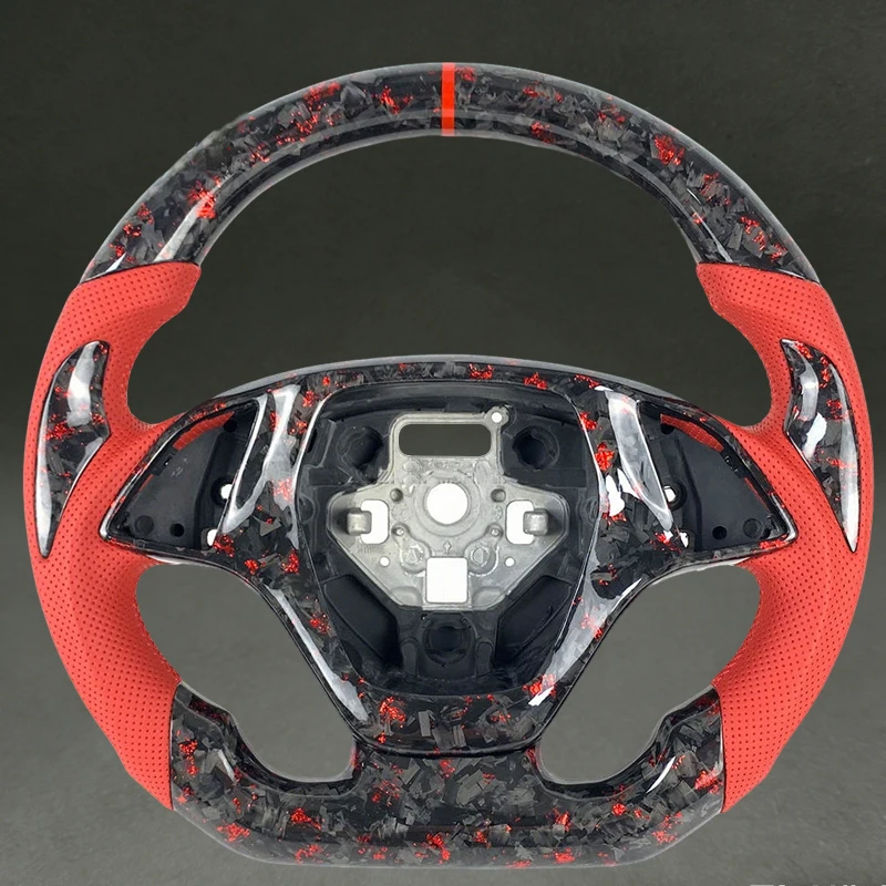 Red Forged Carbon Fiber Steering Wheel Fit for Chevrolet Corvette C7 with Red Perforated Leather Drop Shipping DIY Color Hot New
Red Forged Carbon Fiber Steering Wheel Fit for Chevrolet Corvette C7 with Red Perforated Leather Drop Shipping DIY Color Hot New