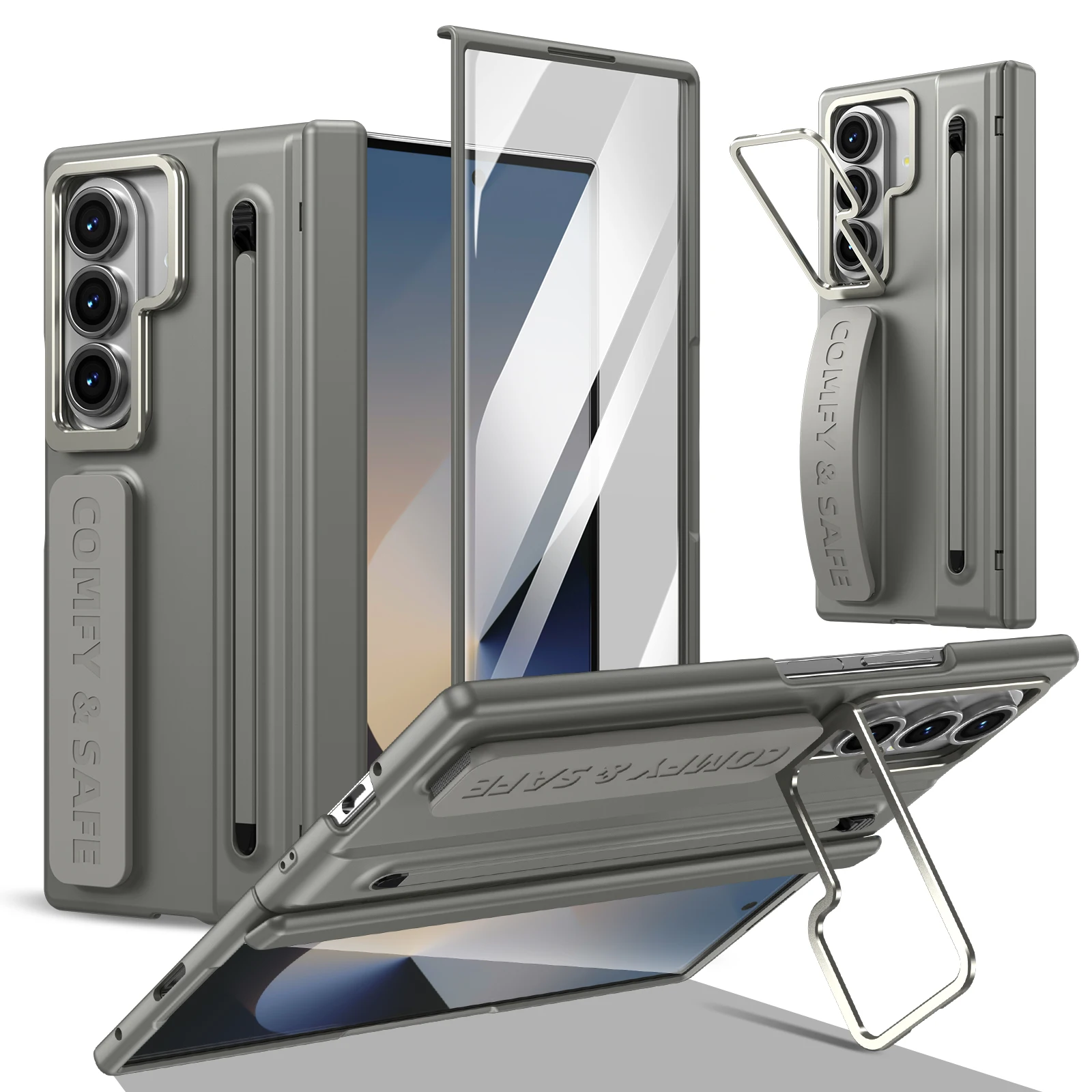 Hinge Protection Phone Case for Samsung Galaxy Z Fold 7 6 5 4 3 Fold7 Screen Glass Protective with Pen Holder Cover
Hinge Protection Phone Case for Samsung Galaxy Z Fold 7 6 5 4 3 Fold7 Screen Glass Protective with Pen Holder Cover