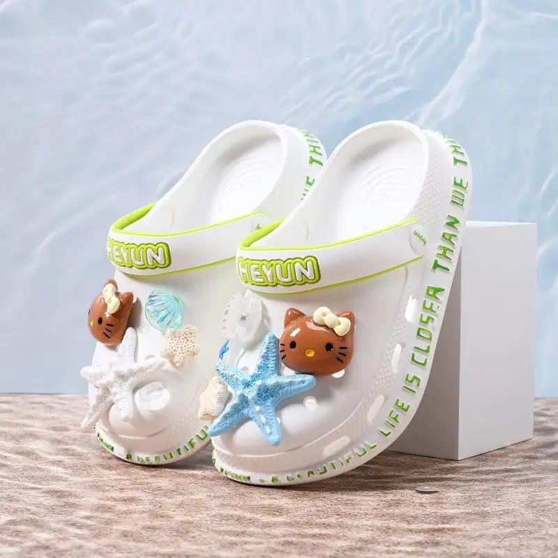 Sanrio Hello Kitty Girl Slippers Summer Sandal Breathable Cartoon Children Kawaii Comfort Soft Sole Anime New Hot Garden Shoes
Sanrio Hello Kitty Girl Slippers Summer Sandal Breathable Cartoon Children Kawaii Comfort Soft Sole Anime New Hot Garden Shoes