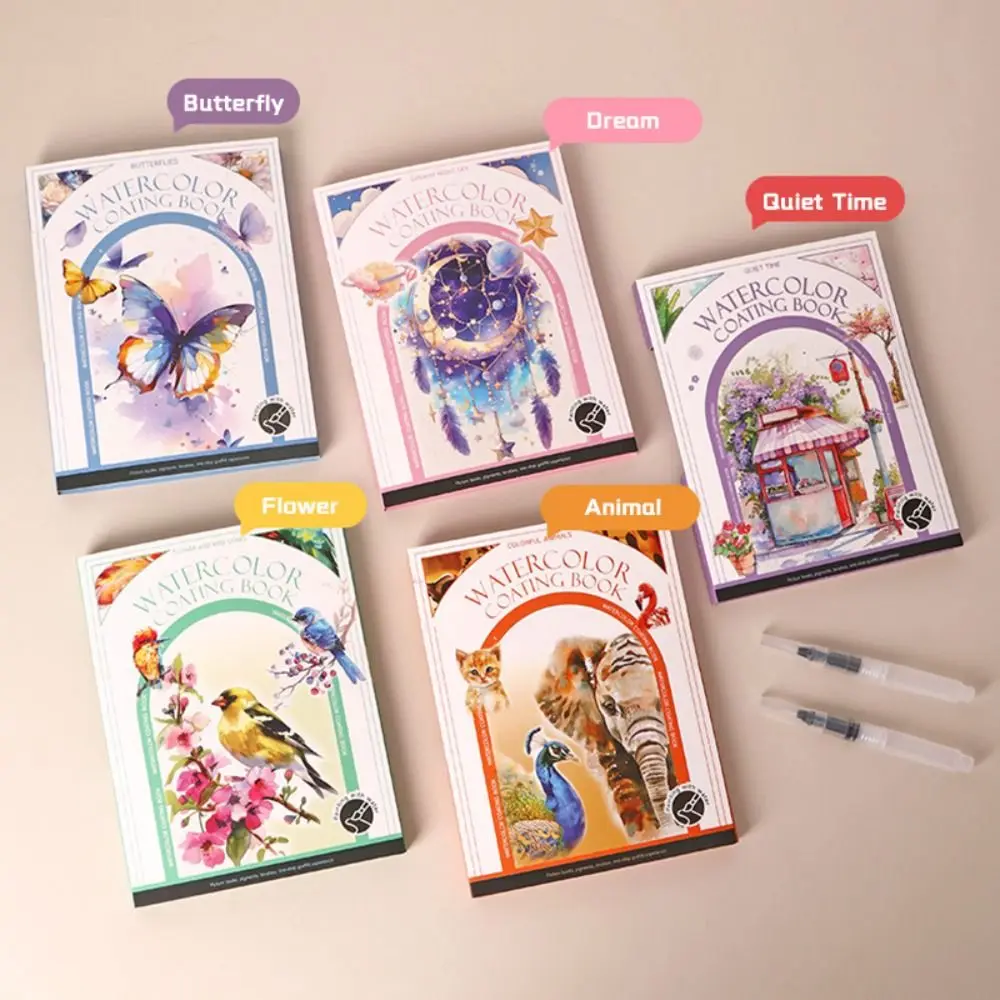 Three-fold Coloring Book Set Comes with Pigment Painting Brush Portable Watercolor Painting Book DIY Decompression
Three-fold Coloring Book Set Comes with Pigment Painting Brush Portable Watercolor Painting Book DIY Decompression
