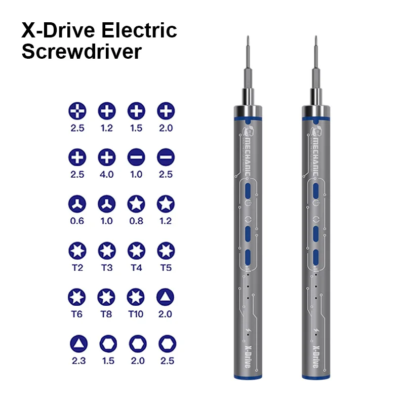 MECHANIC X-DRIVE Multifunctional Electric Manual Integrated Screwdriver Set High Hardness Mobile Phone Disassembly Repair Tool
MECHANIC X-DRIVE Multifunctional Electric Manual Integrated Screwdriver Set High Hardness Mobile Phone Disassembly Repair Tool