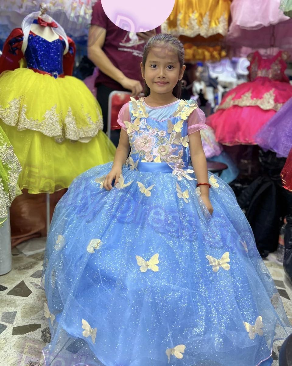 Customized Blue Flower Girl Dress For Wedding Tulle 3d Applique Sleeveless Lace Puffy Gown Birthday Party First Communion Dress
Customized Blue Flower Girl Dress For Wedding Tulle 3d Applique Sleeveless Lace Puffy Gown Birthday Party First Communion Dress