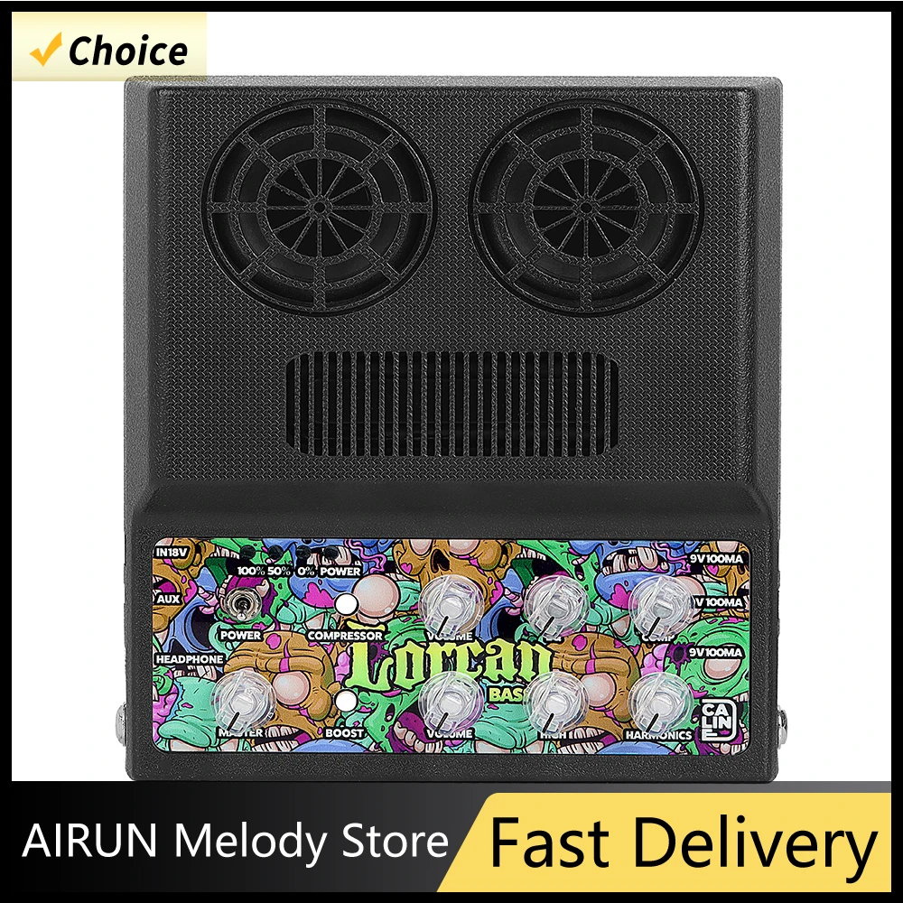 Caline CA-100B Mini Guitar Amp Amplifier Built-in Battery Electric Bass Guitar Amplifier Speaker Boost Effect Power Supply
Caline CA-100B Mini Guitar Amp Amplifier Built-in Battery Electric Bass Guitar Amplifier Speaker Boost Effect Power Supply 
