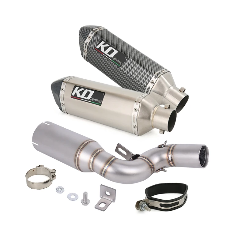 Motorcycle Exhaust System Mid Link Pipe Slip On 51mm Muffler Stainless Steel Modified For Duke 390 250 125/390 SMC R 2025 2026
Motorcycle Exhaust System Mid Link Pipe Slip On 51mm Muffler Stainless Steel Modified For Duke 390 250 125/390 SMC R 2025 2026