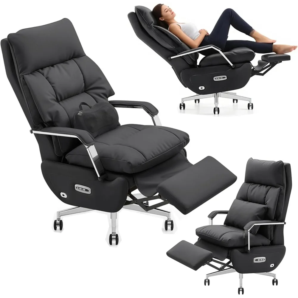 Executive Dual Motor Home Office Chair with Footrest - One-Touch Electric Recline, Massage, and Pillow Support for Up to 400lbs
Executive Dual Motor Home Office Chair with Footrest - One-Touch Electric Recline, Massage, and Pillow Support for Up to 400lbs