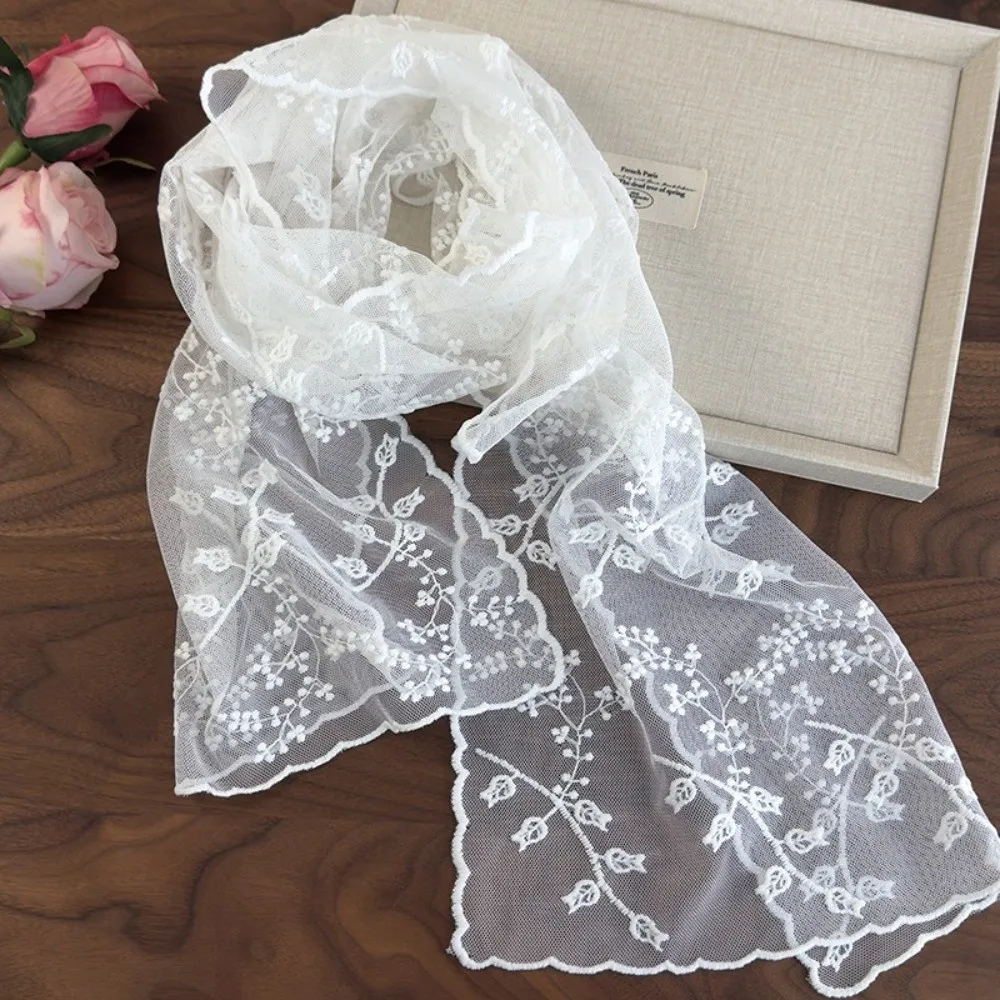 New Solid Color Embroidered Lace Scarf Embroidered Design Elegant Hollow Lace Scarf Lightweight Lace Material Photo-Ready Shawl
New Solid Color Embroidered Lace Scarf Embroidered Design Elegant Hollow Lace Scarf Lightweight Lace Material Photo-Ready Shawl