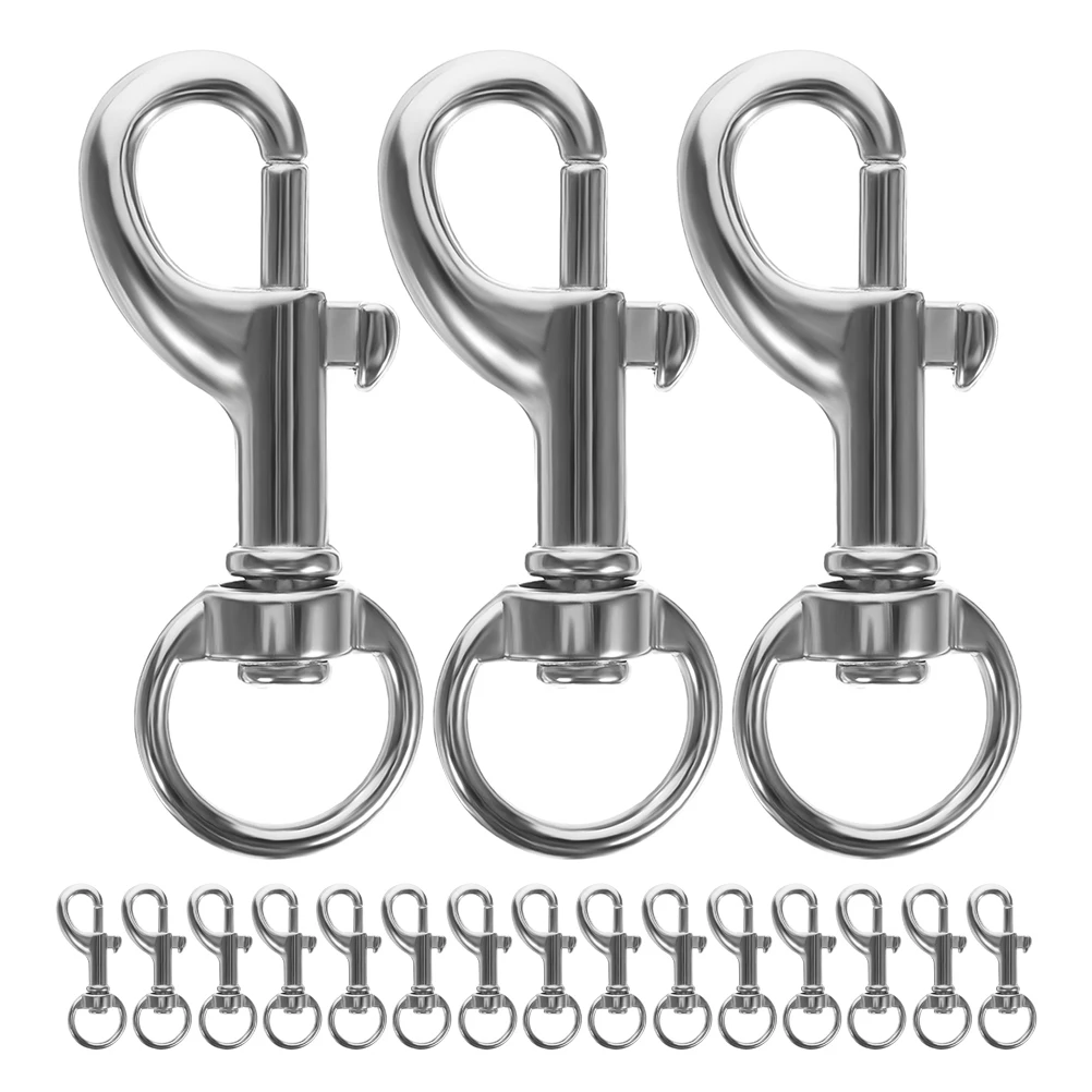 40 Pcs Metal Dog Buckle Snap Hooks Zinc Alloy 360 Degree Rotating Leash Clasp Pet Connectors Lanyard Hook Multipurpose
40 Pcs Metal Dog Buckle Snap Hooks Zinc Alloy 360 Degree Rotating Leash Clasp Pet Connectors Lanyard Hook Multipurpose