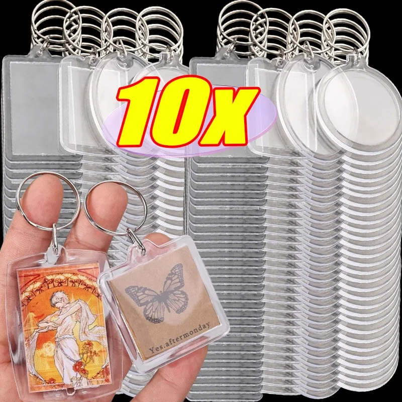 10pcs New Blank Photo Frame Keychain Insert Photo Split Pendant Holder DIY Key Chains Clear Acrylic Keyring Fashion Couple Gifts
10pcs New Blank Photo Frame Keychain Insert Photo Split Pendant Holder DIY Key Chains Clear Acrylic Keyring Fashion Couple Gifts