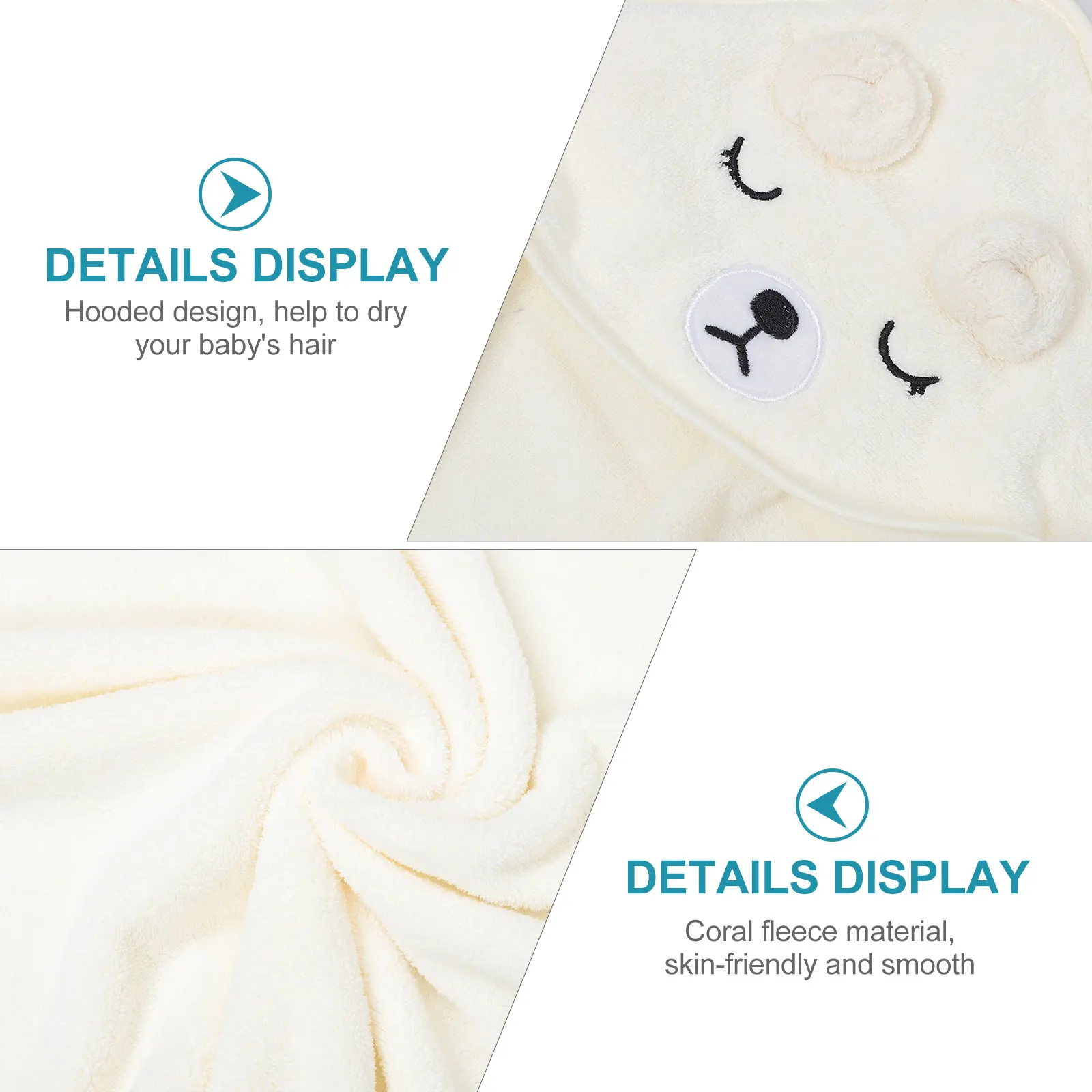 Coral Fleece Bath Towel Design s Bathrobe Lightweight Soft Blanket Towel Quick Dry Machine Washable Infant Care
Coral Fleece Bath Towel Design s Bathrobe Lightweight Soft Blanket Towel Quick Dry Machine Washable Infant Care
