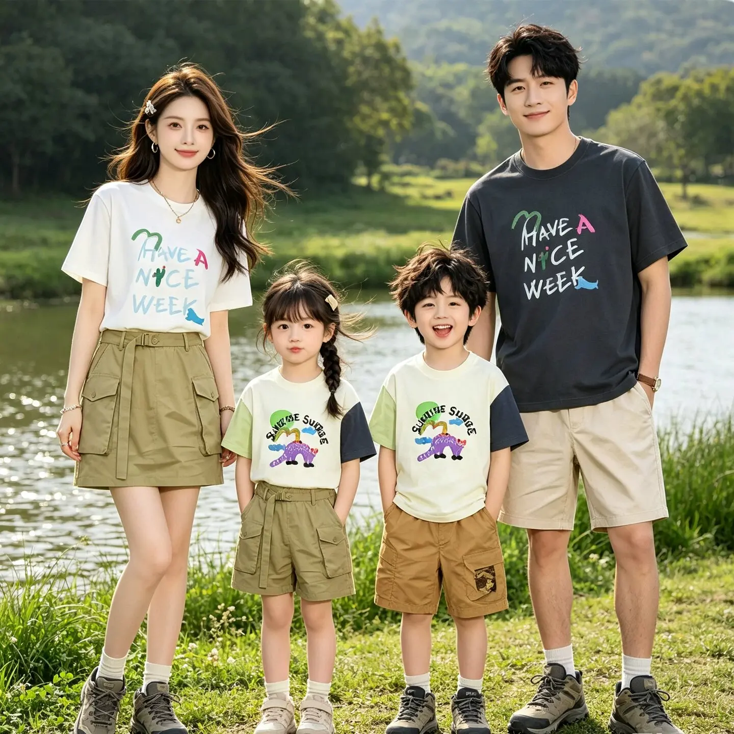 2026 Summer Family Matching Outfits Letter Print Cotton T-Shirts for Mom Dad Baby Casual Daily Wear Family Photoshoot
2026 Summer Family Matching Outfits Letter Print Cotton T-Shirts for Mom Dad Baby Casual Daily Wear Family Photoshoot