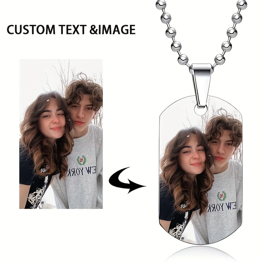 High End Fashion Custom Single And Double-sided Color Photo Pendant Necklace, Personalized Stainless Steel Fashion Jewelry
High End Fashion Custom Single And Double-sided Color Photo Pendant Necklace, Personalized Stainless Steel Fashion Jewelry