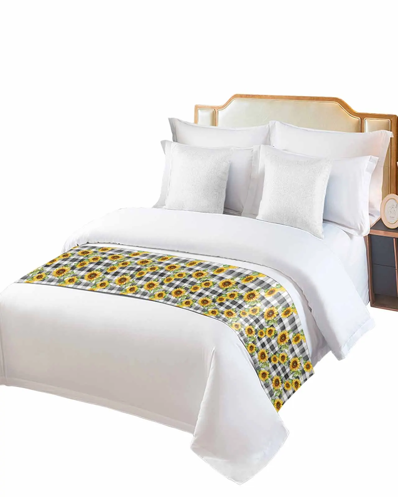 Country Sunflower Daisy Bed Runner Luxury Hotel Bed Tail Scarf Decorative Cloth Home Bed Flag
Country Sunflower Daisy Bed Runner Luxury Hotel Bed Tail Scarf Decorative Cloth Home Bed Flag