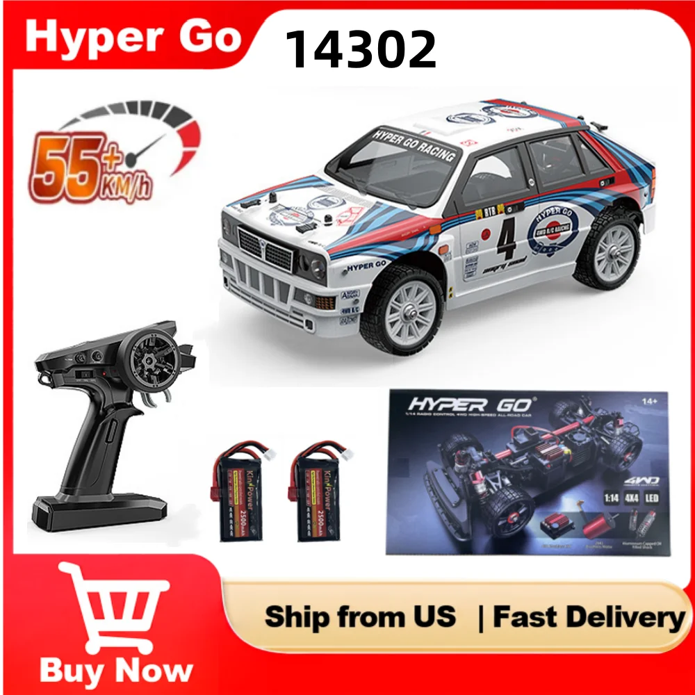 MJX Hyper Go 14302 1:14 Scale 4WD Brushless RC Car 2.4G Remote Control 55km/h High Speed Off-Road Drift Vehicle Hobby Toy
MJX Hyper Go 14302 1:14 Scale 4WD Brushless RC Car 2.4G Remote Control 55km/h High Speed Off-Road Drift Vehicle Hobby Toy