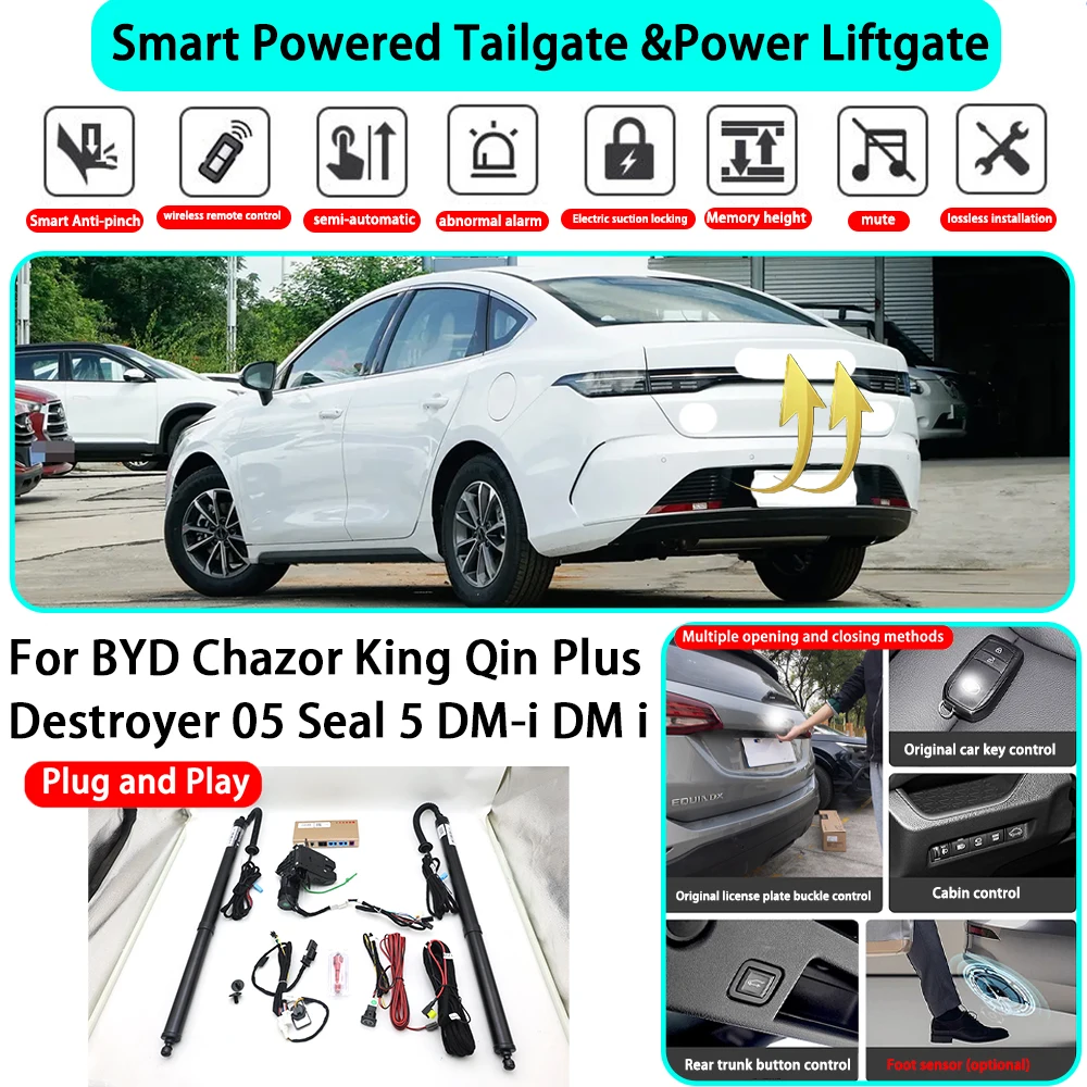 for BYD Chazor King Qin Plus Destroyer 05 Seal 5 DM-i DM i Smart Automatic Powered Tailgate Electric Power Tailgate Lift Kit
for BYD Chazor King Qin Plus Destroyer 05 Seal 5 DM-i DM i Smart Automatic Powered Tailgate Electric Power Tailgate Lift Kit