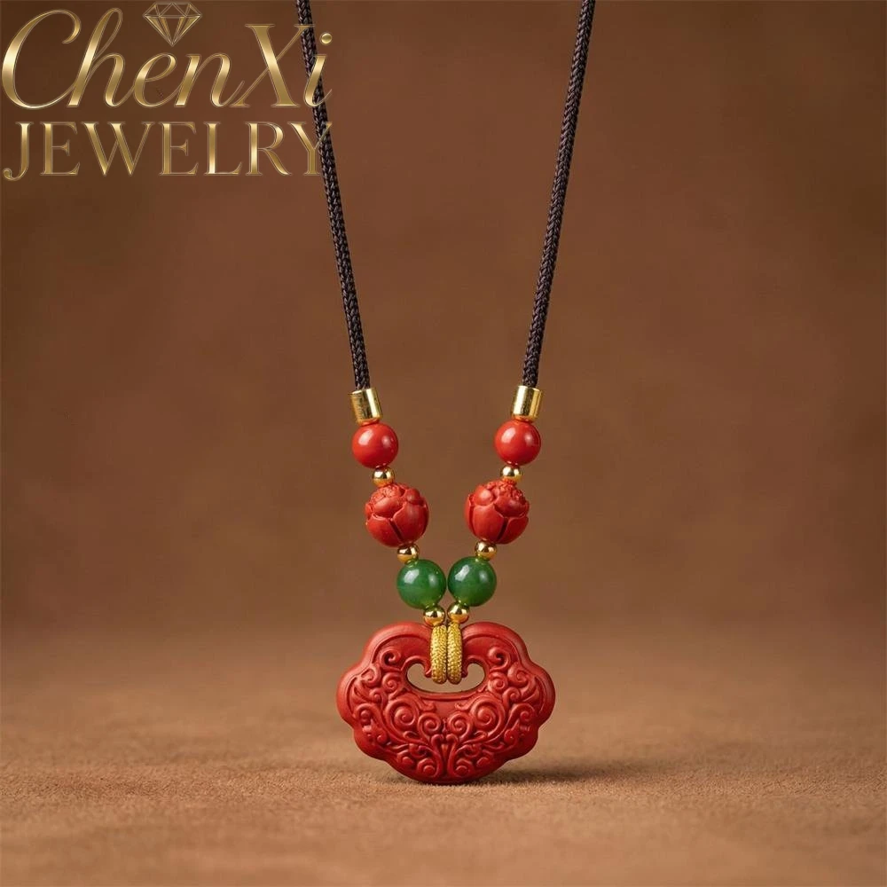 High-end Cinnabar Auspicious Cloud Lucky Lock Pendant Luxury Quality Fashion Fine Jewelry Exquisite Popular Elegant Mascots Gift
High-end Cinnabar Auspicious Cloud Lucky Lock Pendant Luxury Quality Fashion Fine Jewelry Exquisite Popular Elegant Mascots Gift