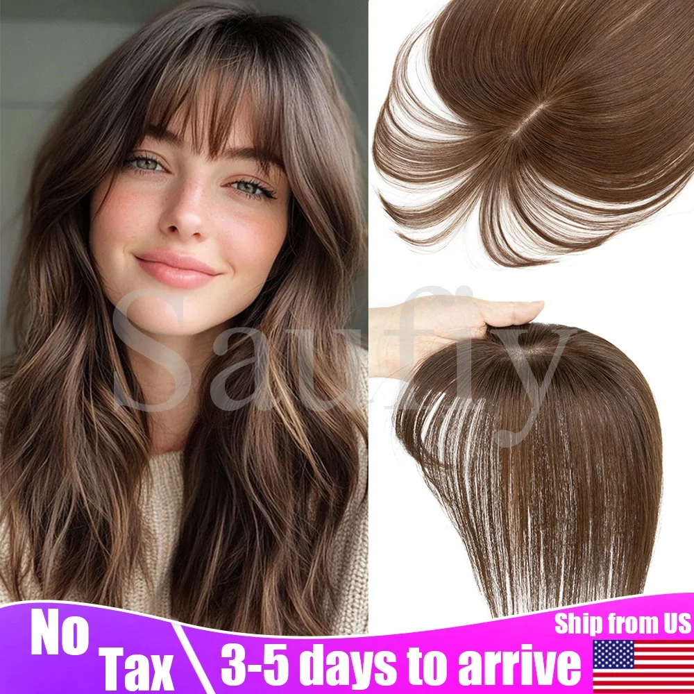 Brown Hair Toppers for Women Real Human Hair 5x9cm Seamless Invisible Clip in Human Hair Toppers for Thinning hair to Add Volume
Brown Hair Toppers for Women Real Human Hair 5x9cm Seamless Invisible Clip in Human Hair Toppers for Thinning hair to Add Volume