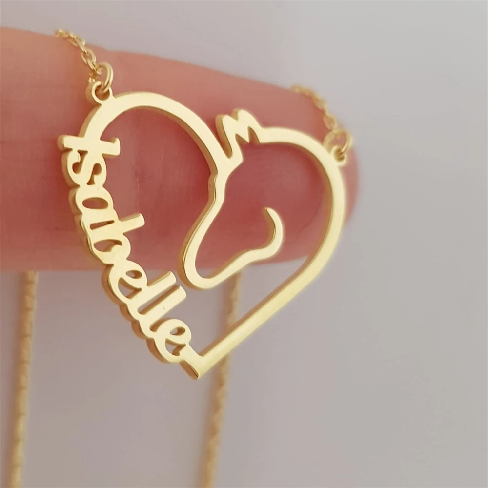 Personalized Horse Necklace Stainless Steel Jewelry Custom Hear Name Necklaces Customized Collares Tendencia 2025
Personalized Horse Necklace Stainless Steel Jewelry Custom Hear Name Necklaces Customized Collares Tendencia 2025