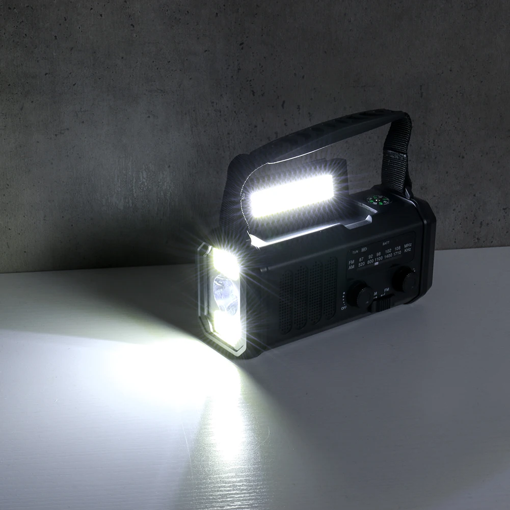 Solar Powered Emergency Power Supply SOS Alarm Emergency Power Bank with LED Flashlight Multifunctional Reading Lamp for Camping
Solar Powered Emergency Power Supply SOS Alarm Emergency Power Bank with LED Flashlight Multifunctional Reading Lamp for Camping