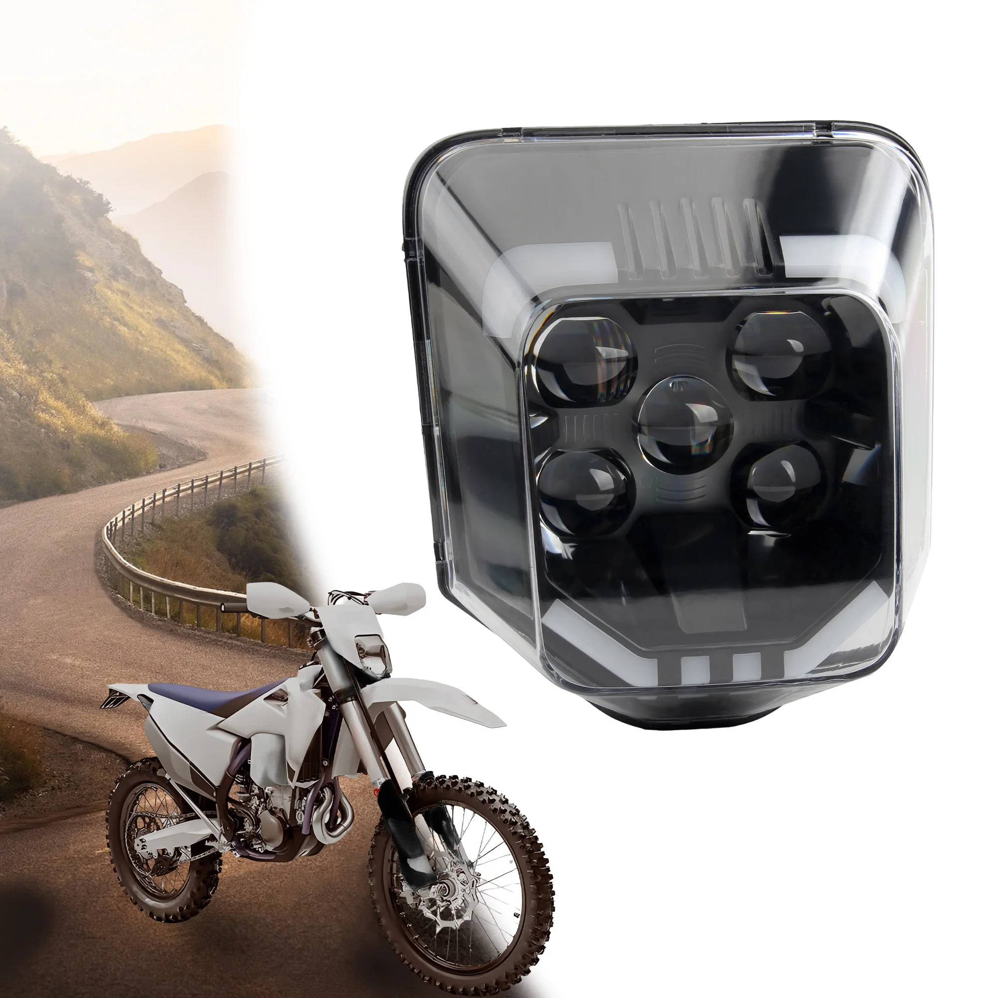 Motorcycle Headlight LED Five-bead wick For Husqvarna 701 TE 250 300 450 FE TC FC 125 300i Enduro Dirt Bike Accessories
Motorcycle Headlight LED Five-bead wick For Husqvarna 701 TE 250 300 450 FE TC FC 125 300i Enduro Dirt Bike Accessories
